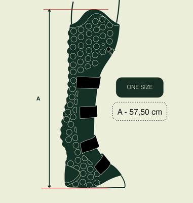 Show full view: Gatusos by ThinLine UltraLight Comfortravel Front Horse Boots, Black slide 4 of 5