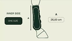 Gatusos by ThinLine Royal Dressage Front Horse Boots, White slide 2 of 5