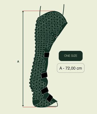 Show full view: Gatusos by ThinLine UltraLight Comfortravel Hind Horse Boots, Black slide 4 of 5