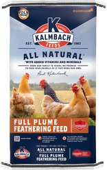 Kalmbach Feeds All Natural 20% Protein Full Plume Feathering Chicken Feed, 50-lb bag