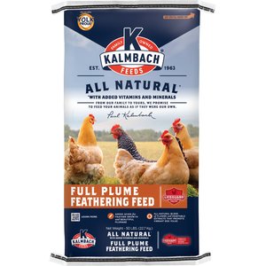 Kalmbach Feeds All Natural 20% Protein Full Plume Feathering Chicken Feed, 50-lb bag