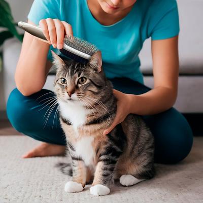 Show full view: Ocean Plastic by PT Double-Sided Oval Grooming Dog & Cat Brush, Beige slide 3 of 7