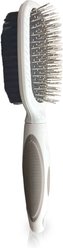 Ocean Plastic by PT Double-Sided Oval Grooming Dog & Cat Brush, Beige