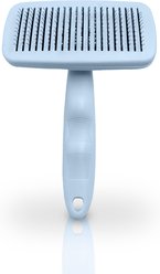 Ocean Plastic by PT Self-Cleaning Slicker Dog & Cat Brush, Blue