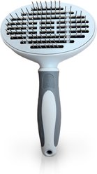 Ocean Plastic by PT Self-Cleaning Pin Slicker Dog & Cat Brush, Gray