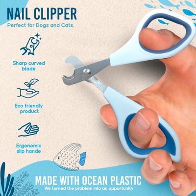 Show full view: Ocean Plastic by PT Dog & Cat Nail Clipper, Blue slide 6 of 7