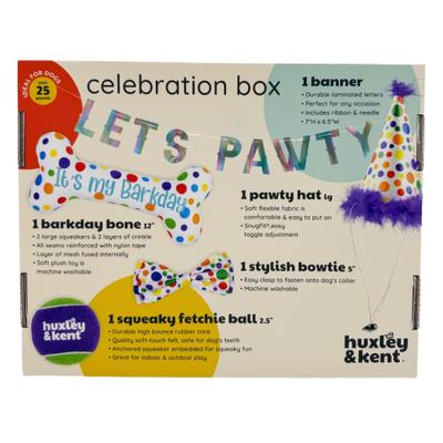 Show full view: Huxley & Kent Celebration Box Happy Barkday Dog Plush Toy, Small slide 3 of 7