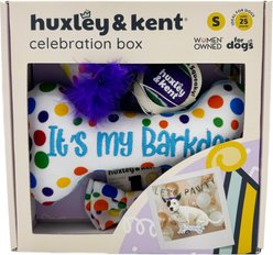Huxley & Kent Celebration Box Happy Barkday Dog Plush Toy, Large