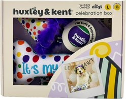 Huxley & Kent Celebration Box Happy Barkday Dog Plush Toy, Small