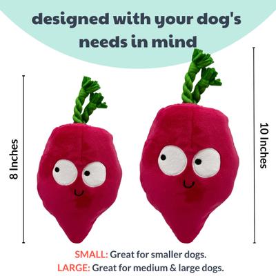 Show full view: Huxley & Kent Pop 'N Fetch Beet Dog Plush Toy, Large slide 4 of 9