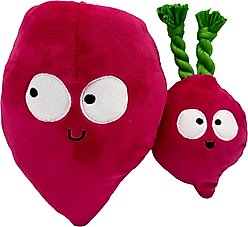 Huxley & Kent Pop 'N Fetch Beet Dog Plush Toy, Small