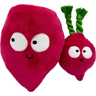 Huxley & Kent Huxley & Kent Pop 'N Fetch Beet Dog Plush Toy, Large