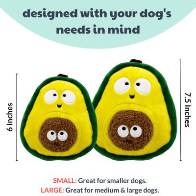Show full view: Huxley & Kent Pop 'N Fetch Avocado Dog Plush Toy, Large slide 4 of 9