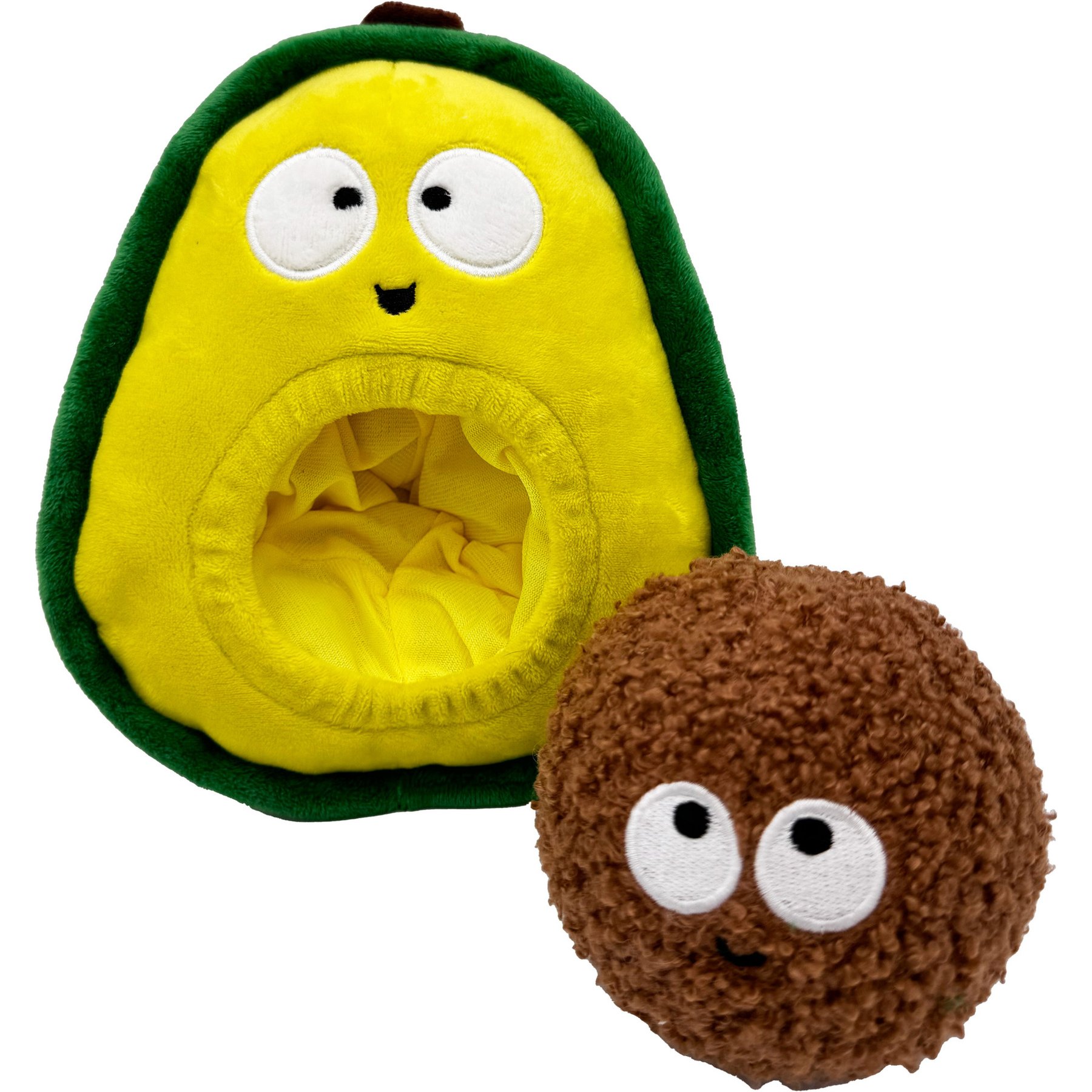 Huxley & Kent Pop 'N Fetch Avocado Dog Plush Toy, Small