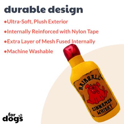 Show full view: Huxley & Kent Hairball Cinnamon Whisky Dog Power Plush Toy, Large slide 3 of 9