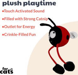 Huxley & Kent Chirpy Ladybug Plush Cat Toy slide 2 of 6