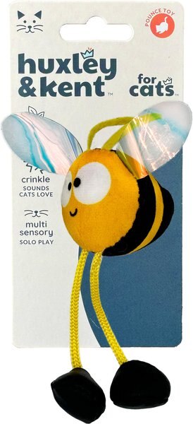 Huxley & Kent Chirpy Bumble Bee Plush Cat Toy