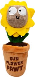 Huxley & Kent Seek 'N Treat Sunflower Pawt Dog Plush Toy, Large