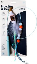 Huxley & Kent Wire Toto's & Pom Poms Cat Teaser Toy slide 2 of 9