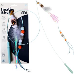 Huxley & Kent Wire Toto's & Pom Poms Cat Teaser Toy