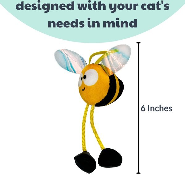 Huxley & Kent Flinger Bumble Bee Cat Toy