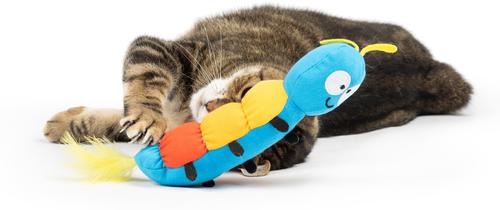 Show full view: Huxley & Kent Caterpillar Kicker Cat Plush Toy slide 4 of 7