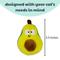Show in main carousel: Huxley & Kent Popper Avocado Plush Cat Toy slide 3 of 8
