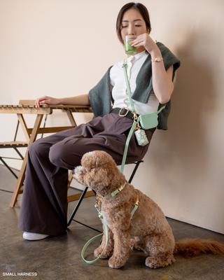 Show full view: Sunny Tails Waste Dog Poop Bag Dispenser, Pistachio Daisies slide 6 of 8