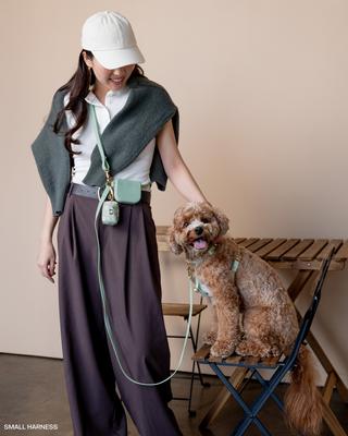 Show full view: Sunny Tails Waste Dog Poop Bag Dispenser, Pistachio Daisies slide 4 of 8