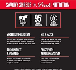 ORIJEN Six Fish Grain-Free Freeze-Dried Treats, 1.25-oz bag + Premium Regional Red Entrees Variety Pack Tuna Salmon & Beef Pate Wet Cat Food, 3-oz can, case of 12 slide 2 of 9