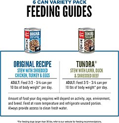ORIJEN Tundra & Original Variety Pack Real Meat Shreds Wet Dog Food, 12.8-oz can, case of 6 slide 2 of 8