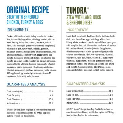Show full view: ORIJEN Tundra & Original Variety Pack Real Meat Shreds Wet Dog Food, 12.8-oz can, case of 6 slide 5 of 11