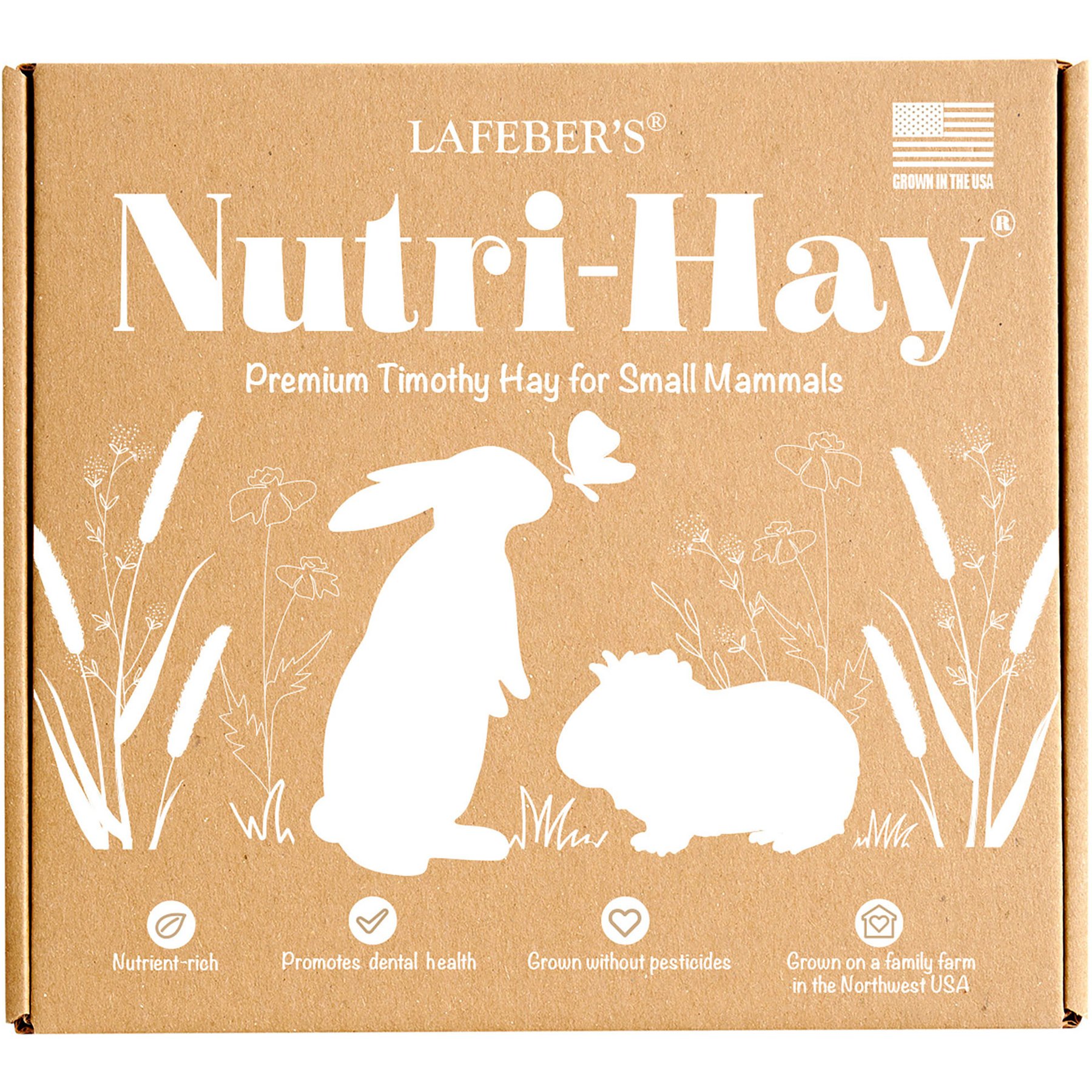 Lafeber Nutri-Hay Timothy for Rabbit & Guinea Pig Food, 40-oz bag