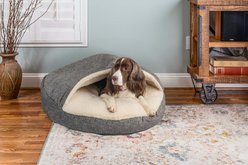 Snoozer Pet Products Microsuede Round Cozy Cave Dog Bed, Merlin Pewter, Large