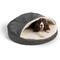 Show in main carousel: Snoozer Pet Products Microsuede Round Cozy Cave Dog Bed, Merlin Pewter, Small slide 2 of 5
