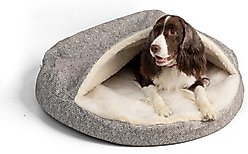Snoozer Pet Products Microsuede Round Cozy Cave Dog Bed, Merlin Linen, Large slide 2 of 4