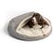 Show in main carousel: Snoozer Pet Products Microsuede Round Cozy Cave Dog Bed, Merlin Linen, Large slide 2 of 5
