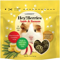 Lafeber Hey!Berries Apple & Banana Guinea Pig Treats, 5-oz bag