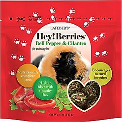 Lafeber Hey!Berries Bell Pepper & Cilantro Guinea Pig Treats, 5-oz bag
