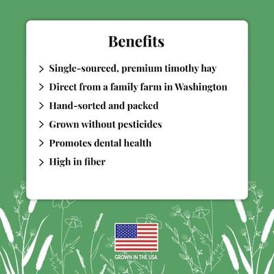 Show full view: Lafeber Nutri-Hay Timothy for Rabbit & Guinea Pig Food, 40-oz bag slide 3 of 9