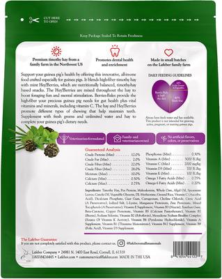 Show full view: Lafeber Mint Berrie-Bale Guinea Pig Food, 1.25-lb bag slide 2 of 10