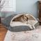 Show in main carousel: Snoozer Pet Products Premium Microsuede Cozy Cave Rectangle Dog Bed, Merlin Pewter, Medium slide 1 of 4