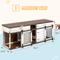 Show in main carousel: PXZEE Wooden 84-in Furniture Style Dog Crate, White slide 2 of 9