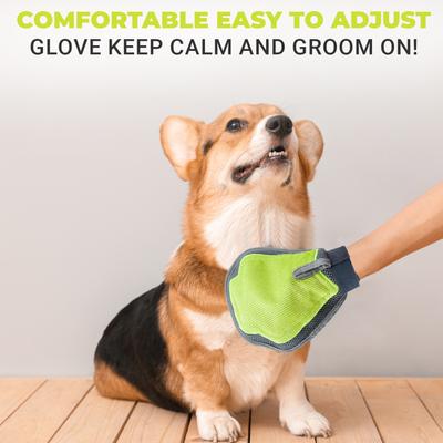 Show full view: Precious Tails Dog & Cat Hair Remover Grooming Glove, Gray Orange slide 7 of 9