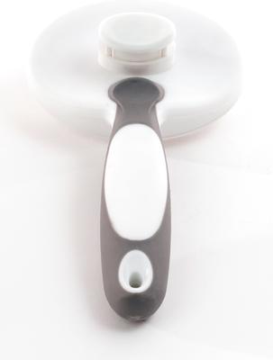Show full view: Precious Tails Retractable Dog & Cat Slicker Brush, Gray White slide 3 of 9