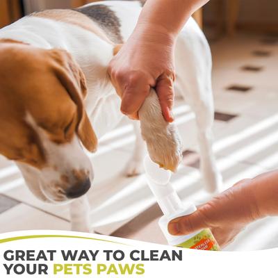 Show full view: Precious Tails Waterless Foaming Dog Paw Cleaner with Silicone Brush slide 8 of 9