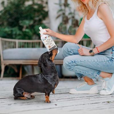 Show full view: Precious Tails Live. Love. Groom. All-In-1 Waterless Foam Dog & Cat Dry Shampoo, Coconut Vanilla Scented, 500-mL bottle slide 2 of 6