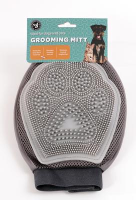 Show full view: Precious Tails Dog & Cat Hair Remover Grooming Glove, Gray Gray slide 3 of 9