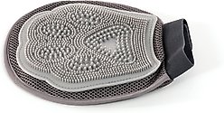 Precious Tails Dog & Cat Hair Remover Grooming Glove, Gray Gray