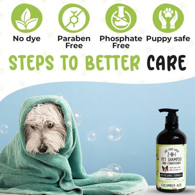 Show full view: Precious Tails Live. Love. Wash. 2-in-1 Dog & Cat Shampoo & Conditioner, Cucumber Aloe Scented, 1000-mL bottle slide 6 of 6